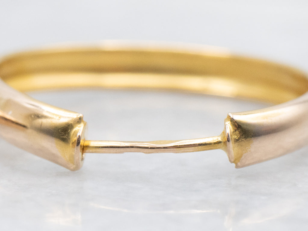 Yellow 800-Gold Hoop Earrings