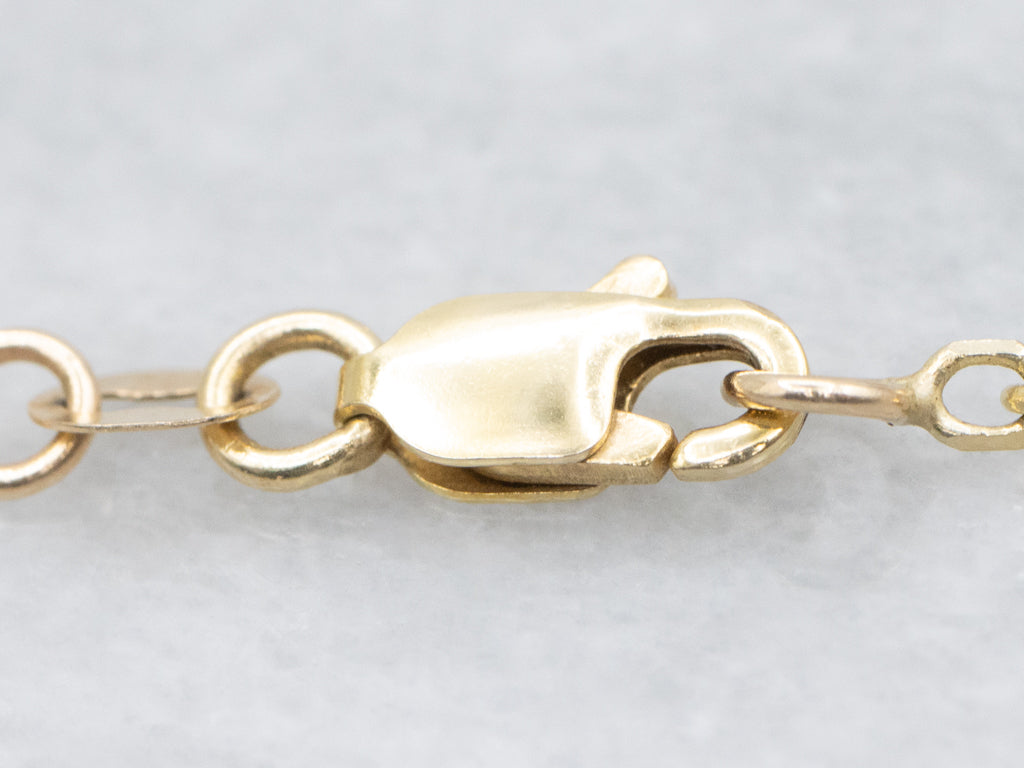 Saltwater Pearl Station-Link Cable Chain Necklace