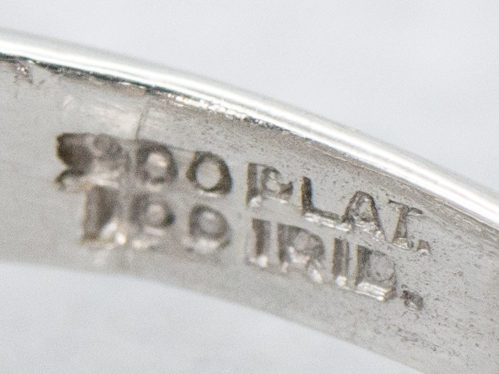 Vintage Platinum Mix-Cut Diamond Band