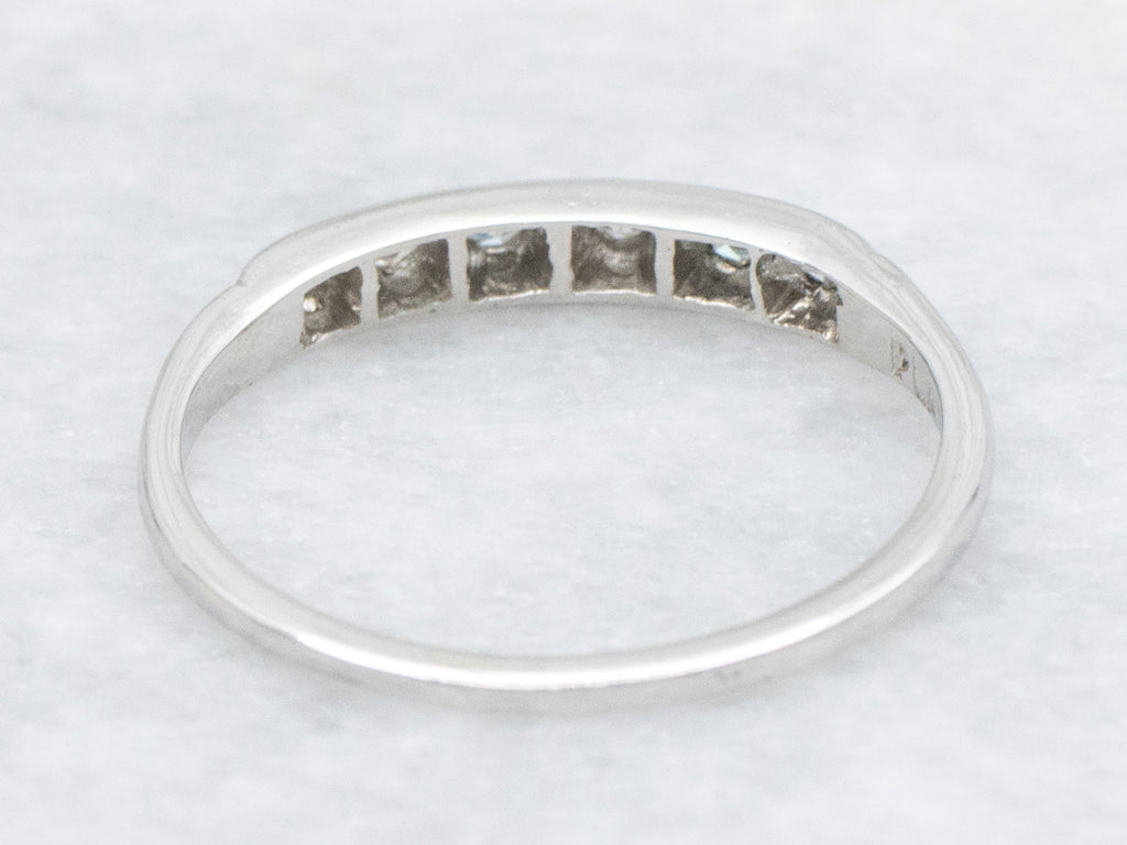Vintage Diamond and Platinum Wedding Band