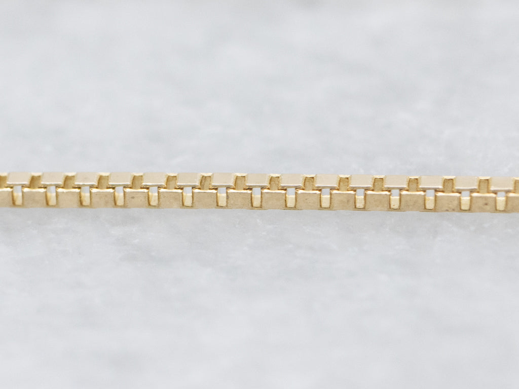 14-Karat Italian Yellow Gold Box Chain