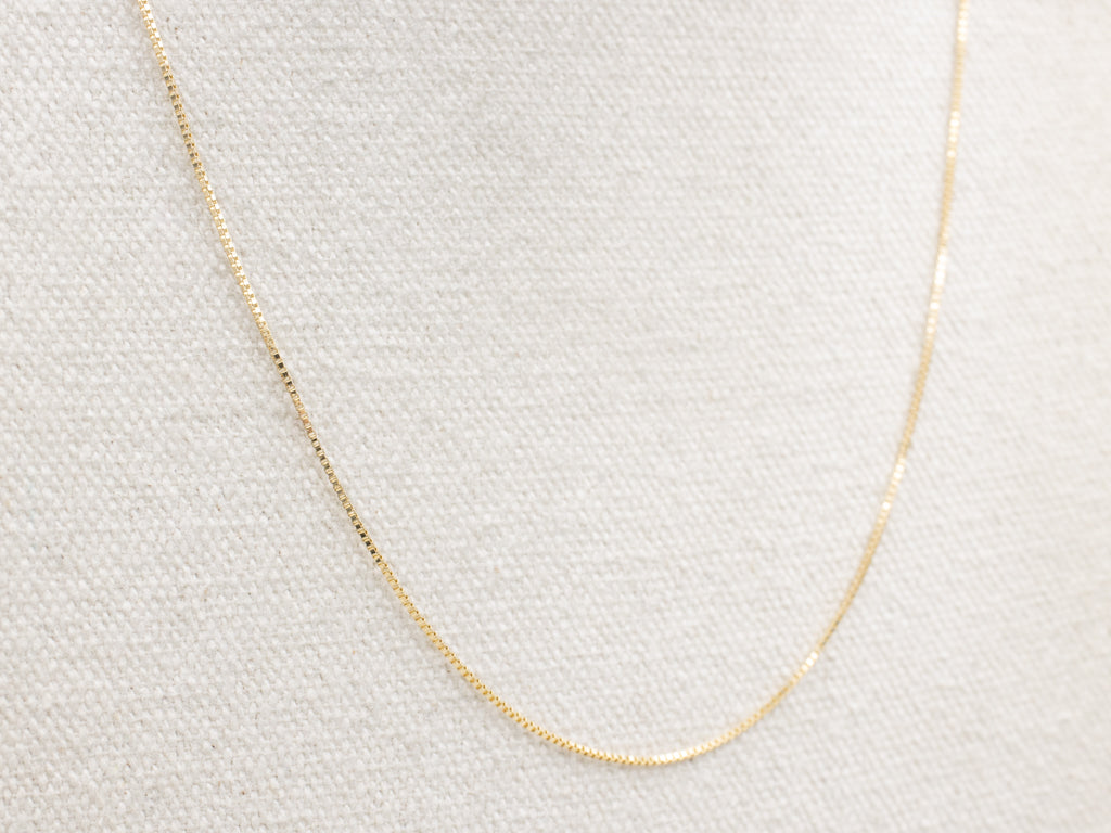 14-Karat Italian Yellow Gold Box Chain