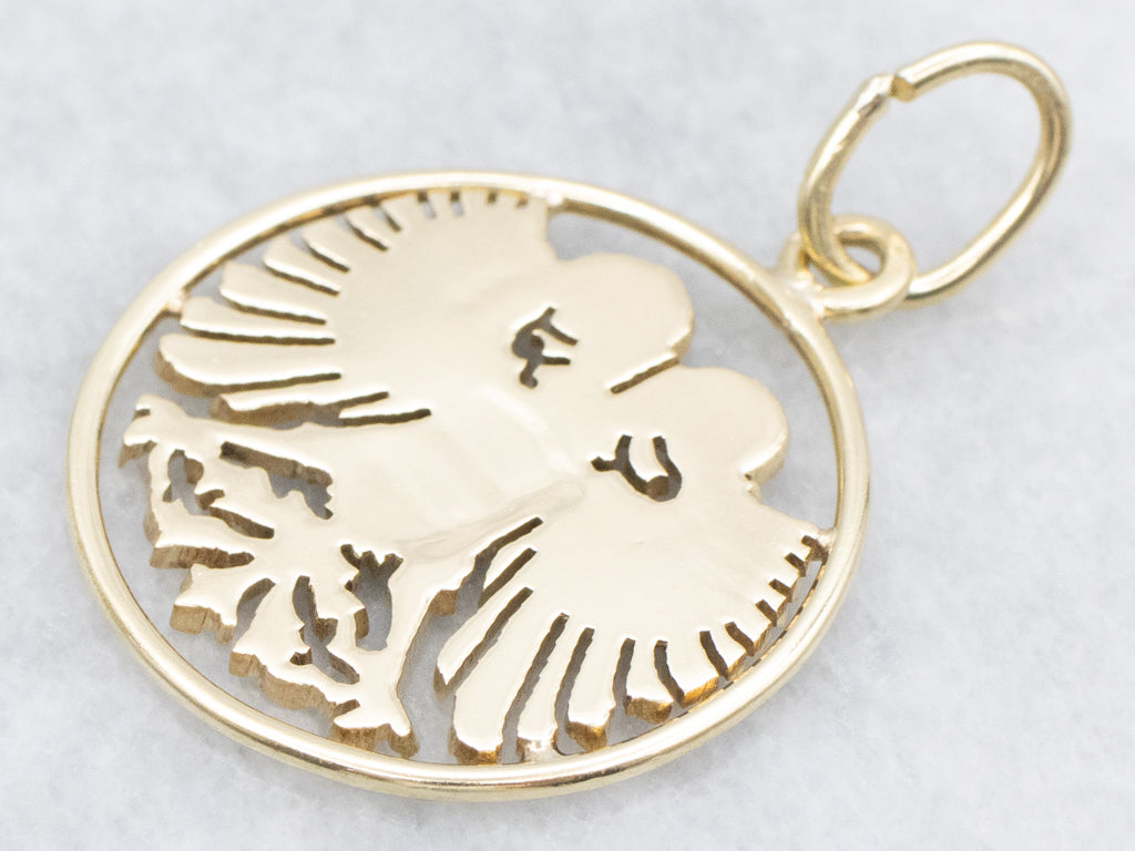 Austrian Double-Headed Eagle Gold Pendant