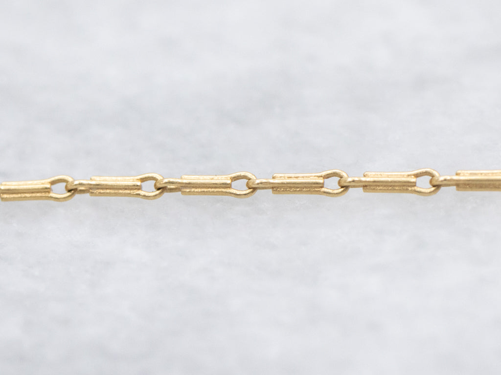 18-Karat Yellow Gold Barleycorn Link Chain