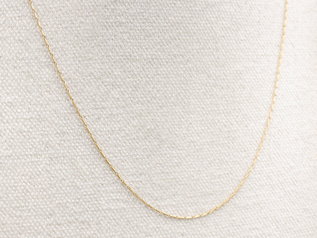 18-Karat Yellow Gold Barleycorn Link Chain