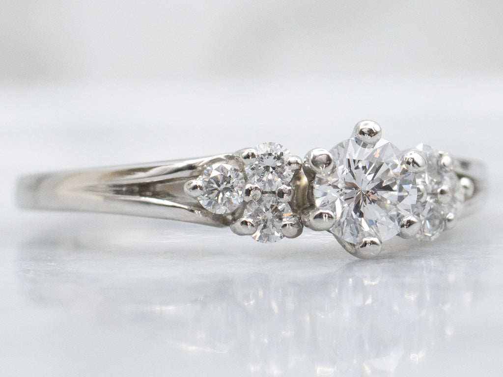 Platinum Round Brilliant Diamond Engagement Ring