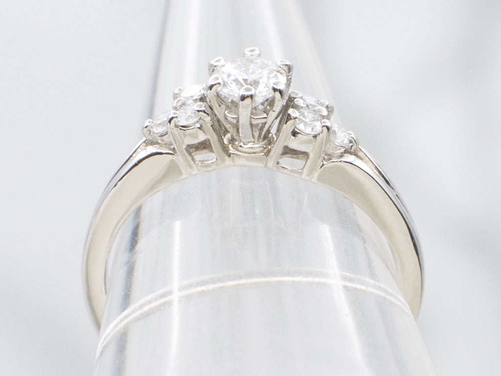 Platinum Round Brilliant Diamond Engagement Ring