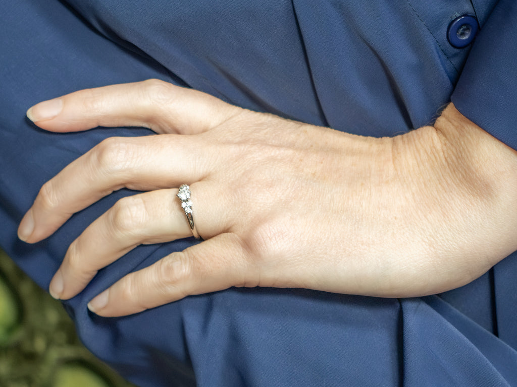 Platinum Round Brilliant Diamond Engagement Ring