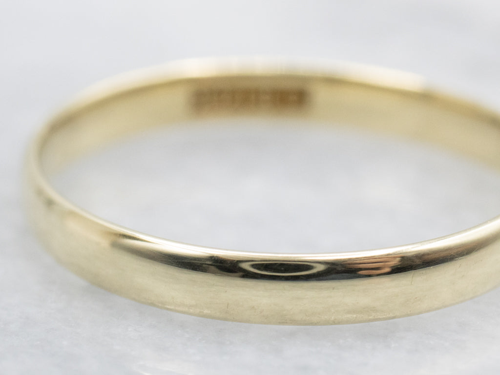Vintage Ostby and Barton Green Gold Band