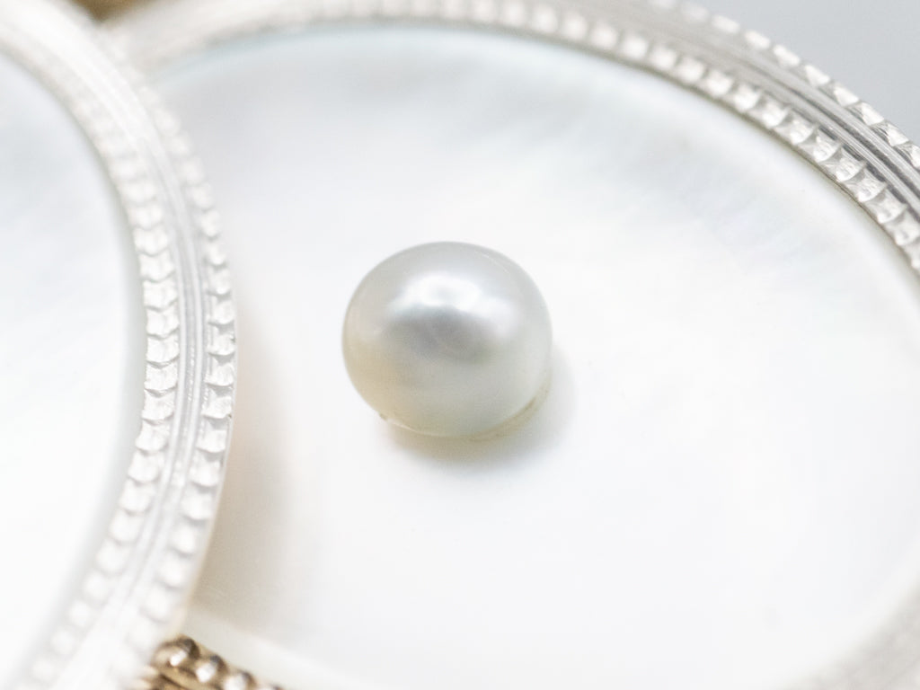 Mother-of-Pearl Cufflink Conversion Drop Earrings
