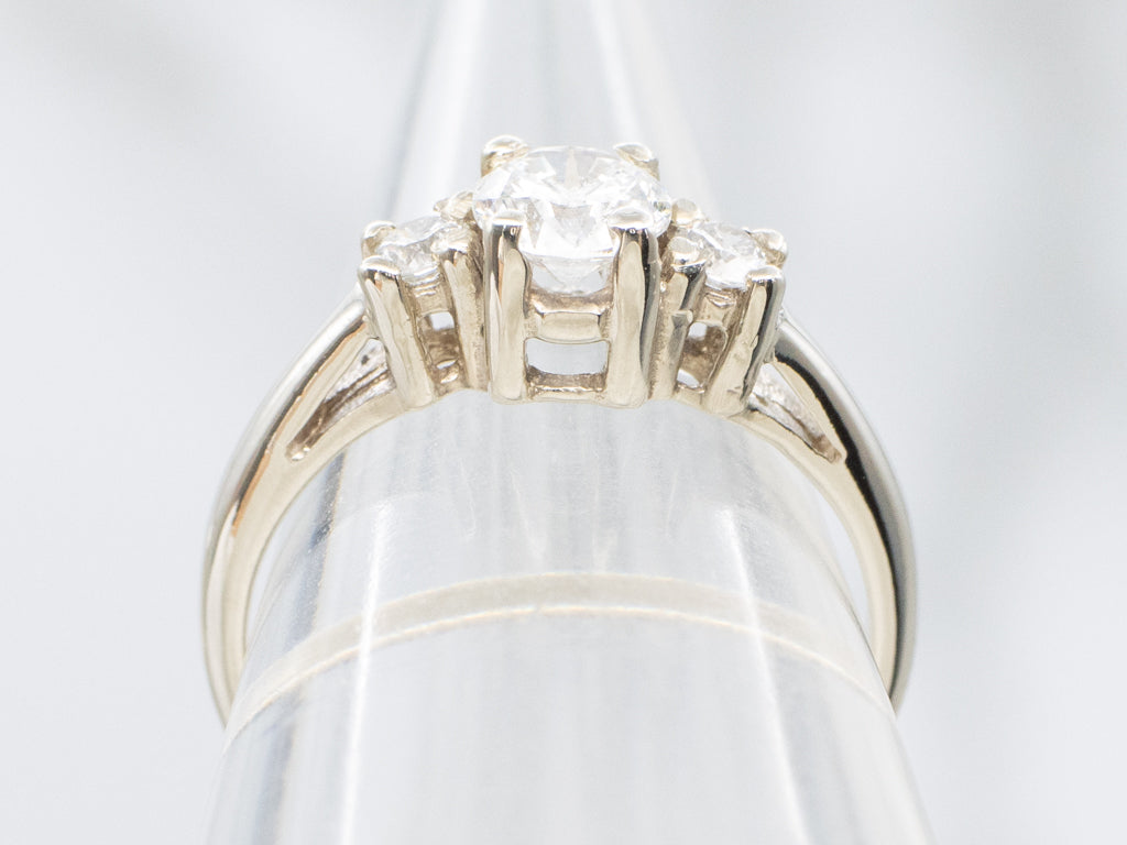 Classic Three Stone Diamond Engagement Ring