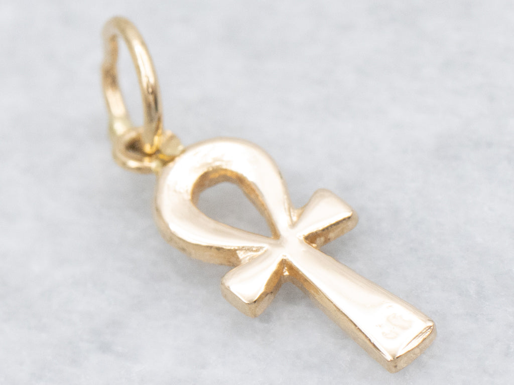 Yellow 18-Karat Gold Ankh Pendant