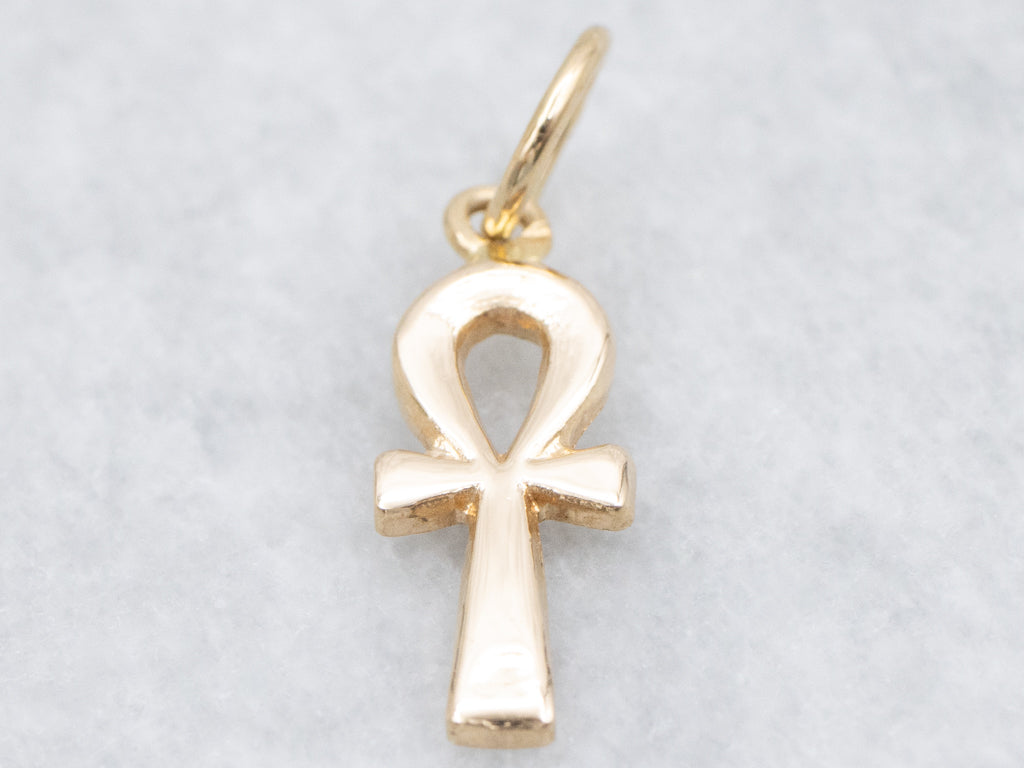 Yellow 18-Karat Gold Ankh Pendant