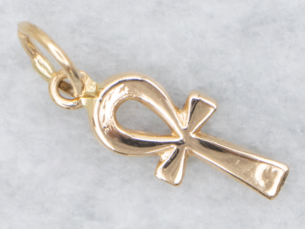 Yellow 18-Karat Gold Ankh Pendant