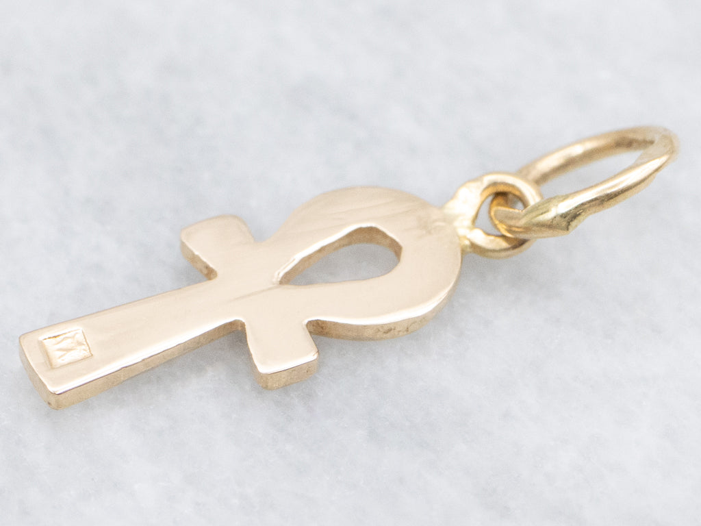 Yellow 18-Karat Gold Ankh Pendant