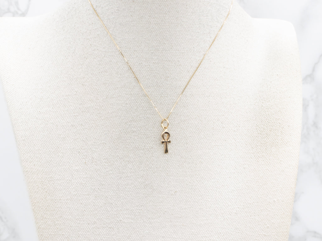 Yellow 18-Karat Gold Ankh Pendant