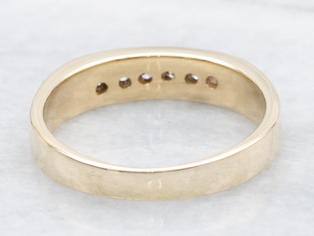 Men's Yellow Gold Diamond Band