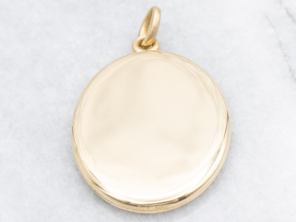 Vintage 18-Karat Gold Tiffany & Company Oval Locket Pendant