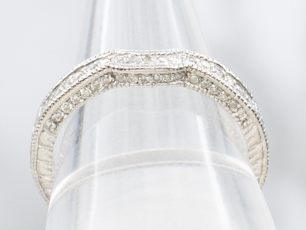 Platinum Diamond Guard Band