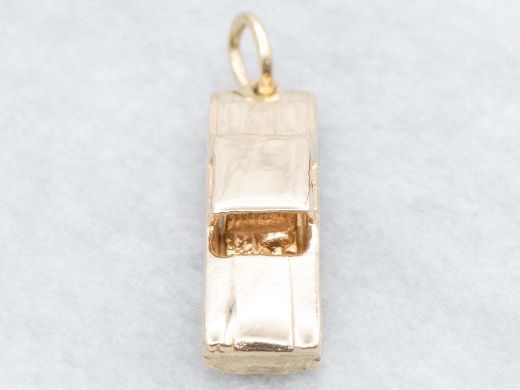 Vintage Gold Ford Thunderbird Car Charm Pendant