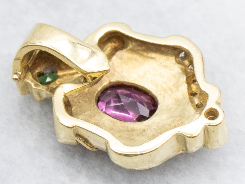 Art Nouveau-Inspired Suffragette Slide Pendant