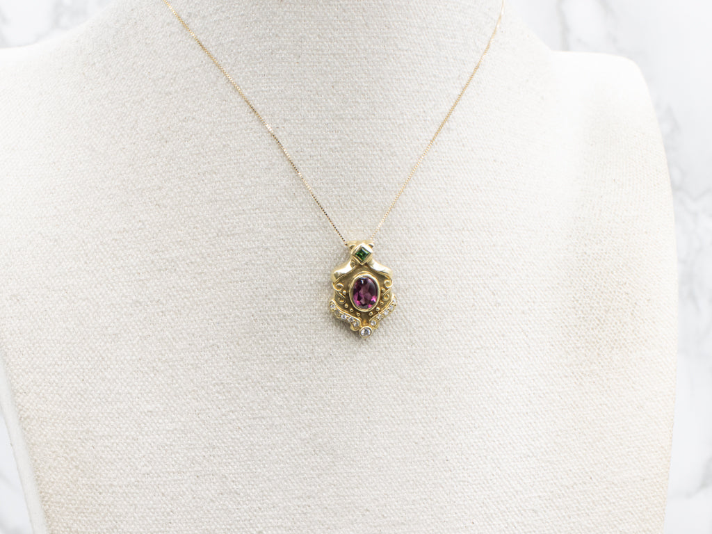Art Nouveau-Inspired Suffragette Slide Pendant