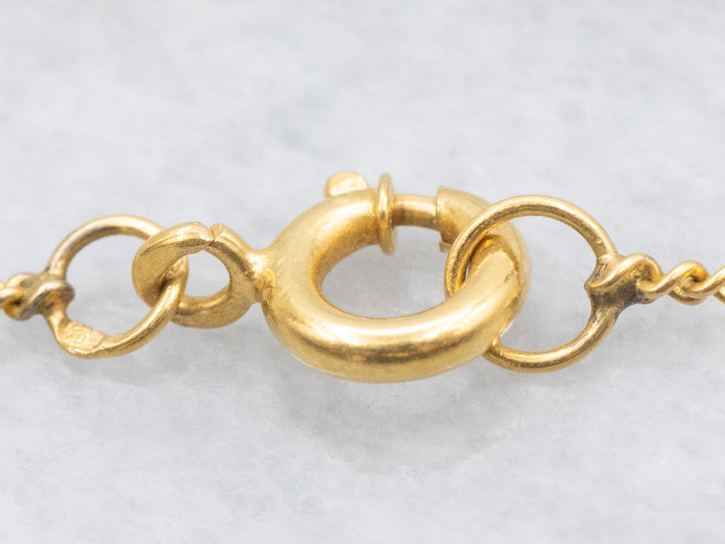 800 Yellow Gold Curb-Link Chain