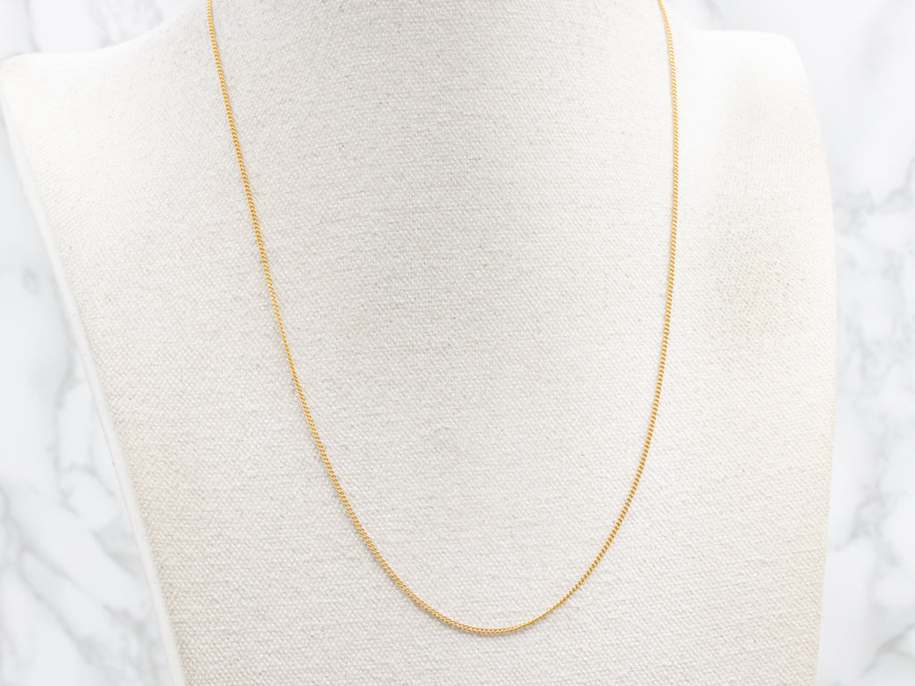800 Yellow Gold Curb-Link Chain