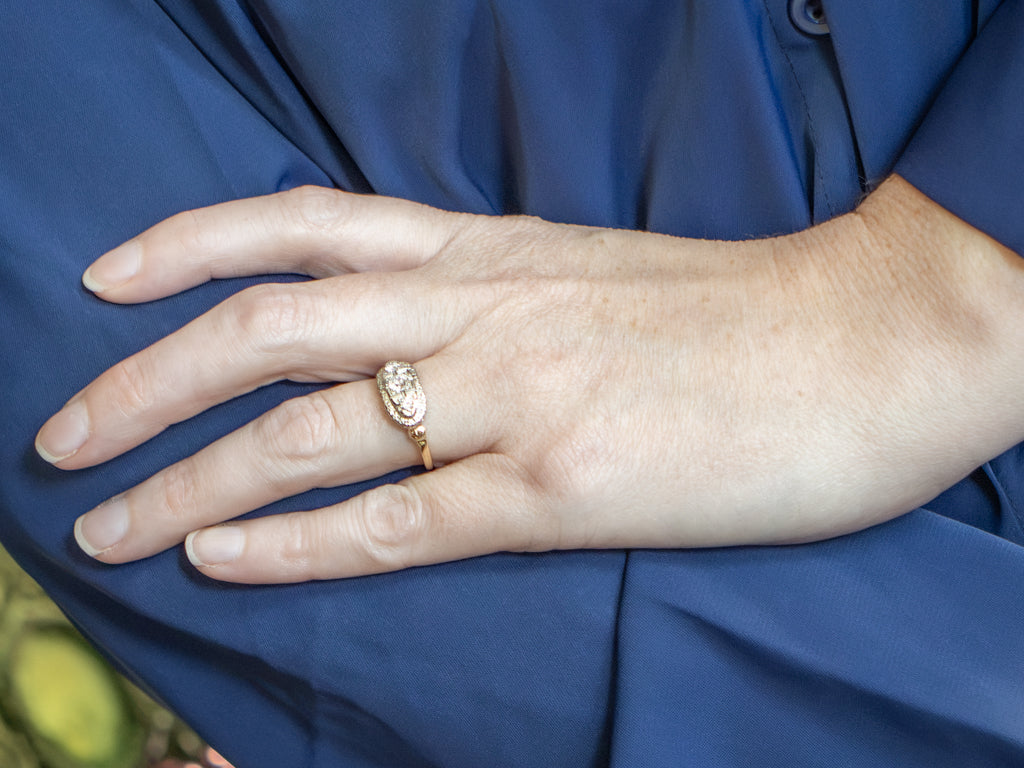 Vintage 1940s Three Stone Diamond Ring