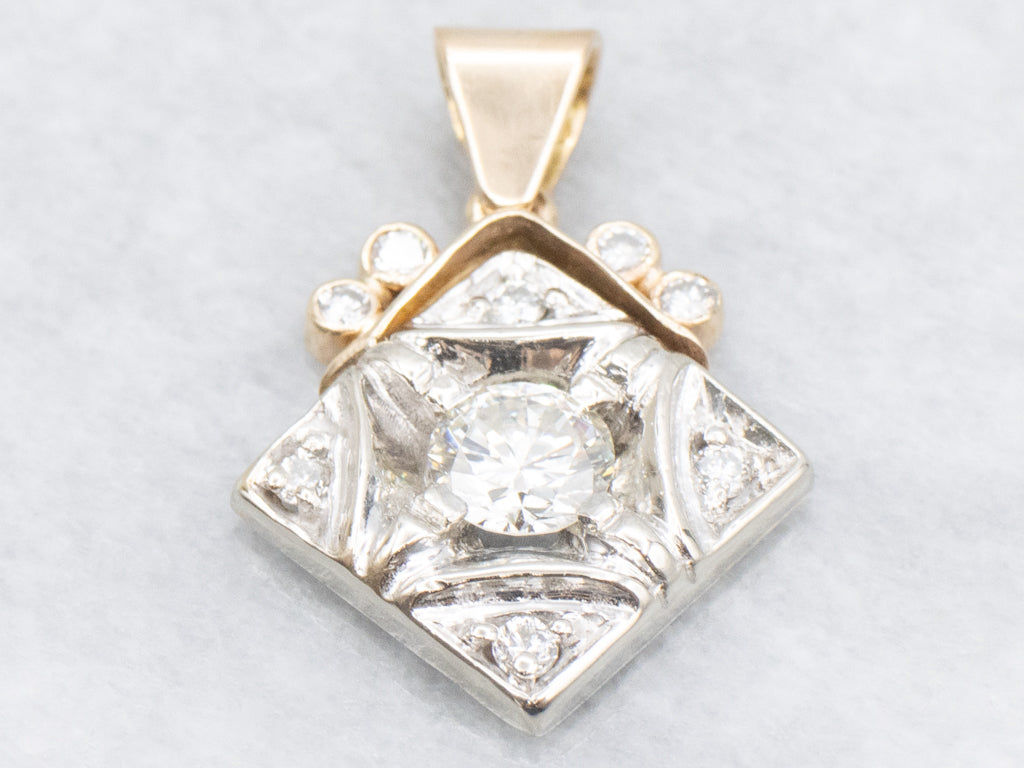 Mix-Era Brilliant Diamond Pendant