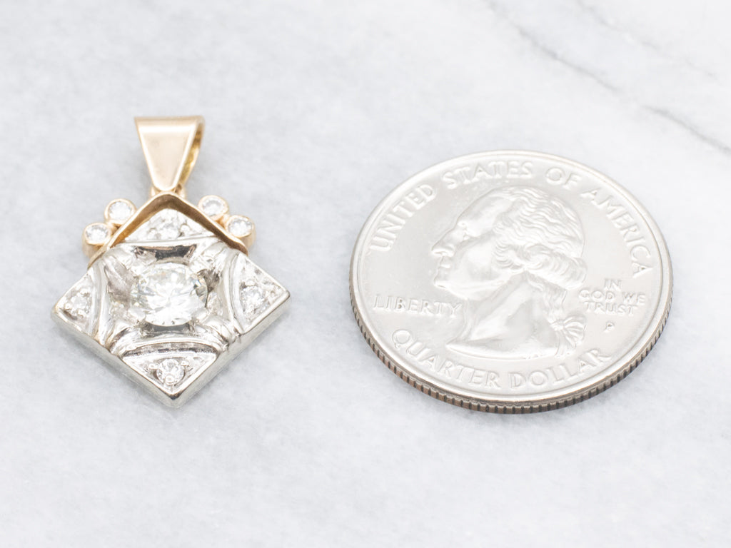 Mix-Era Brilliant Diamond Pendant