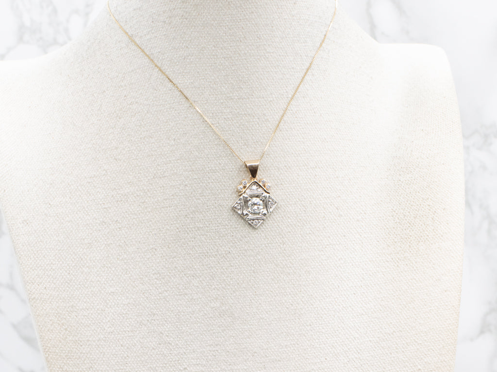 Mix-Era Brilliant Diamond Pendant