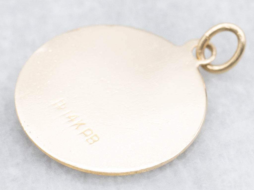 Saint Francis of Assisi Gold Religious Medallion