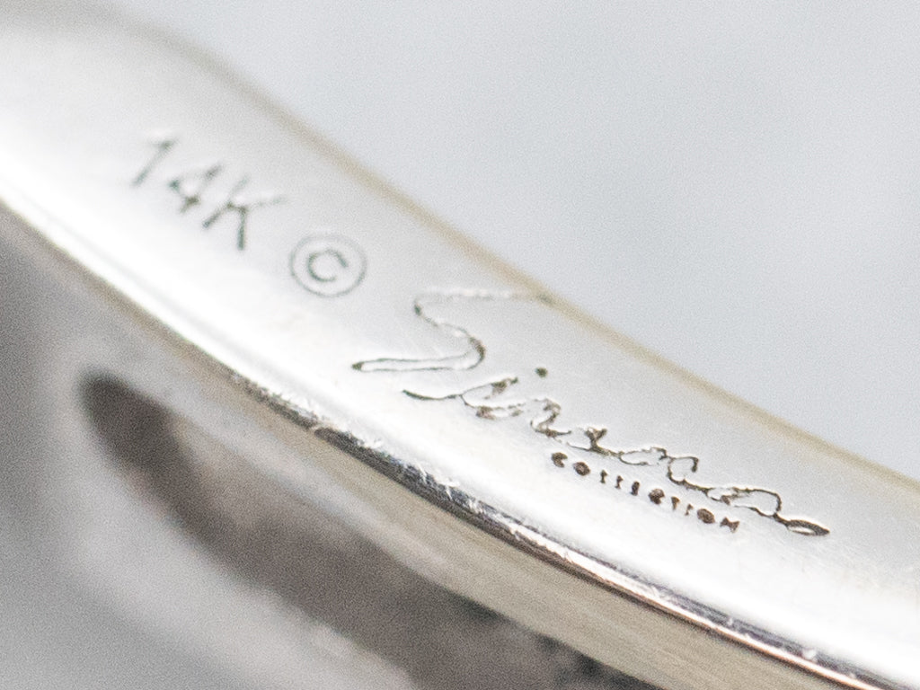 Modern White Gold Round Brilliant Diamond Pendant