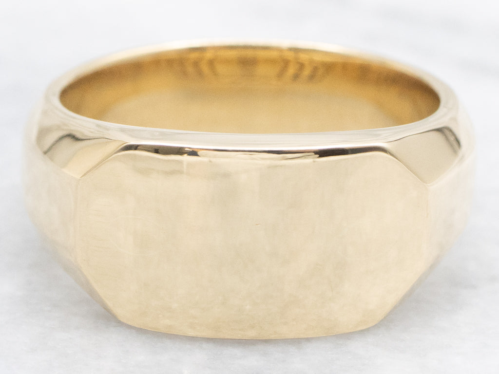 Men's David Yurman 18-Karat Gold Streamline Cigar Band