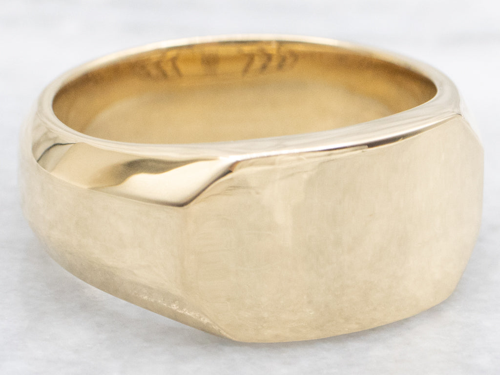 Men's David Yurman 18-Karat Gold Streamline Cigar Band