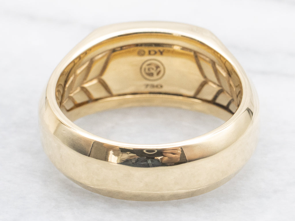 Men's David Yurman 18-Karat Gold Streamline Cigar Band