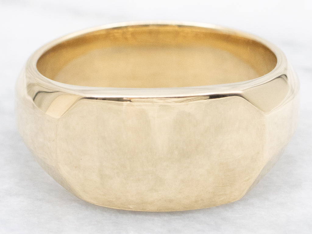 Men's David Yurman 18-Karat Gold Streamline Cigar Band