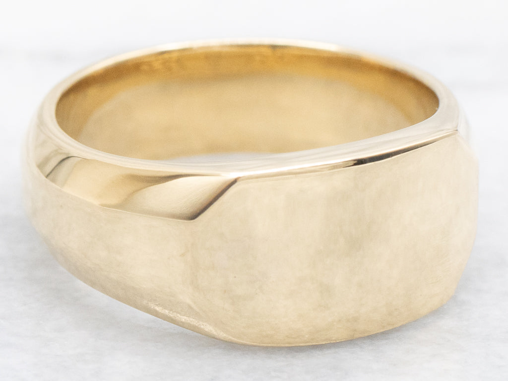 Men's David Yurman 18-Karat Gold Streamline Cigar Band
