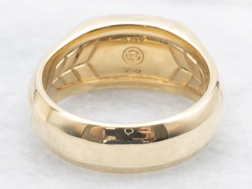 Men's David Yurman 18-Karat Gold Streamline Cigar Band