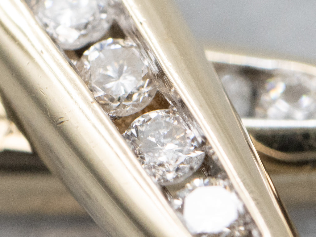 Channel-Set Diamond Teardrop Earrings Jackets