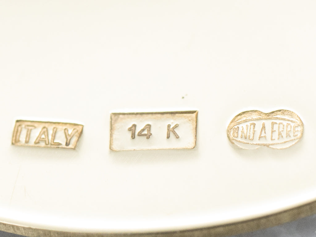 Mother Mary and Baby Jesus Yellow Gold Religious Pendant