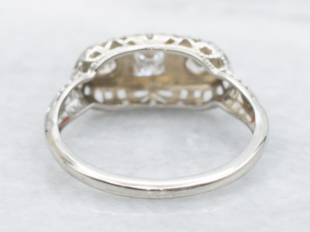 Art Deco Era Mix-Cut Antique Diamond Ring