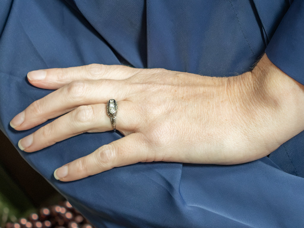Art Deco Era Mix-Cut Antique Diamond Ring