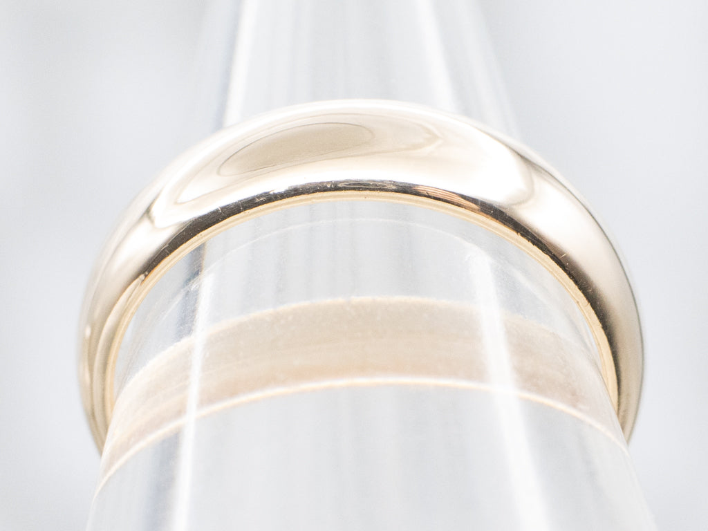 Plain Yellow Gold Wedding Band