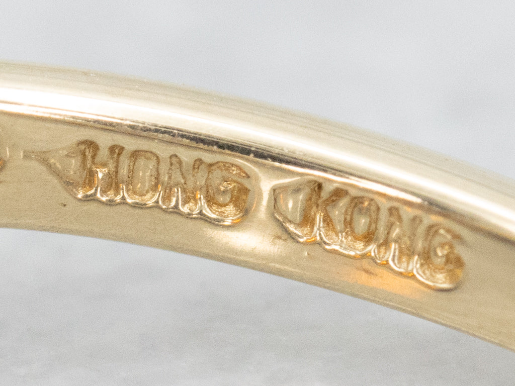 Pear-Cut Citrine Yellow Gold Bypass Ring