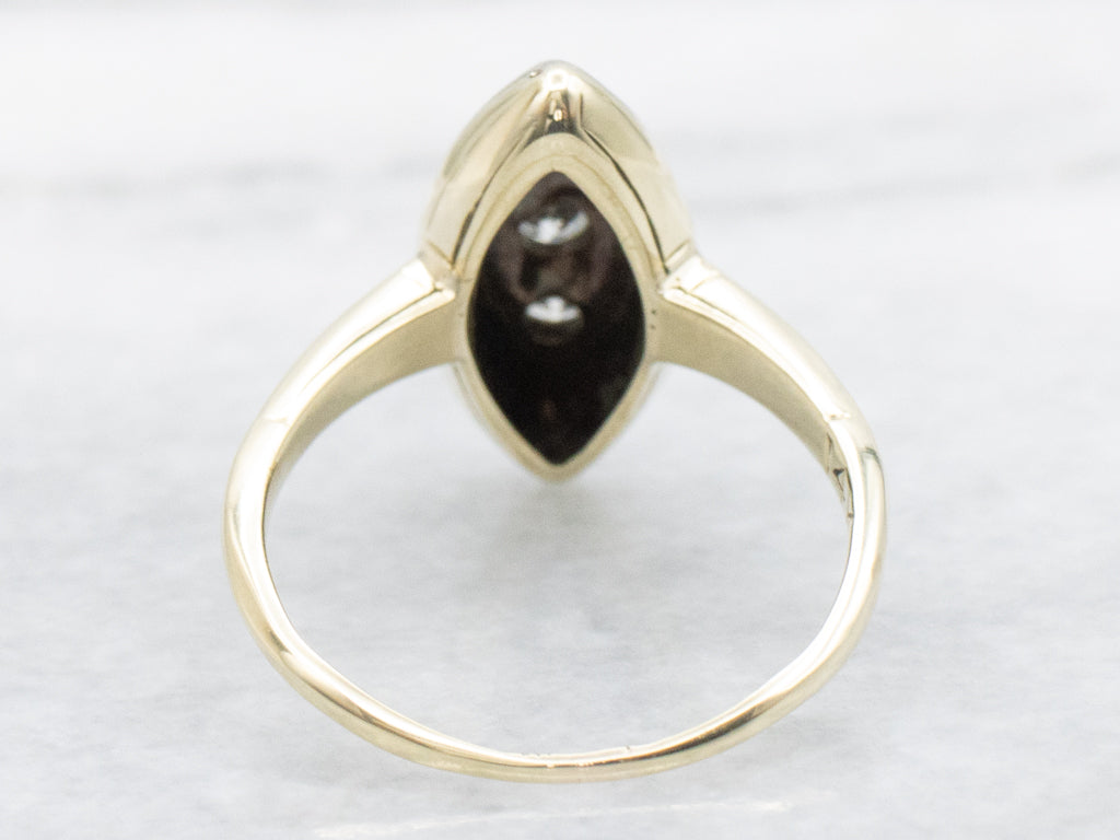 Antique Gold Marquise Diamond Ring