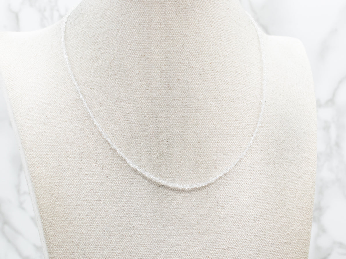 Sterling Silver Herkimer Diamond Quartz Strand Necklace