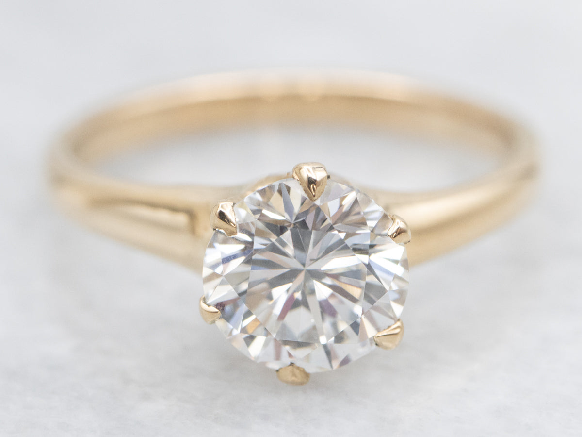 Timeless One-Carat Diamond Solitaire Engagement Ring