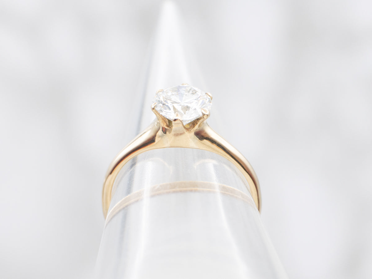 Timeless One-Carat Diamond Solitaire Engagement Ring